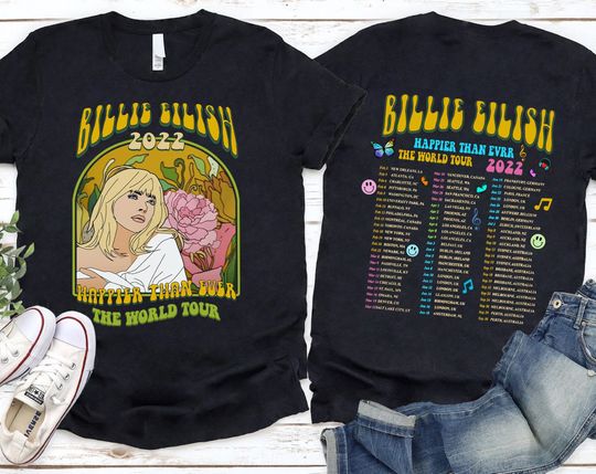 Discover Happier Than Ever World Tour 2022 T-shirt