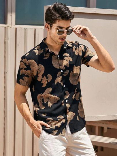 Discover Hawaiian Shirt| Men Random Allover Print Shirt| Men Hawaii Shirt