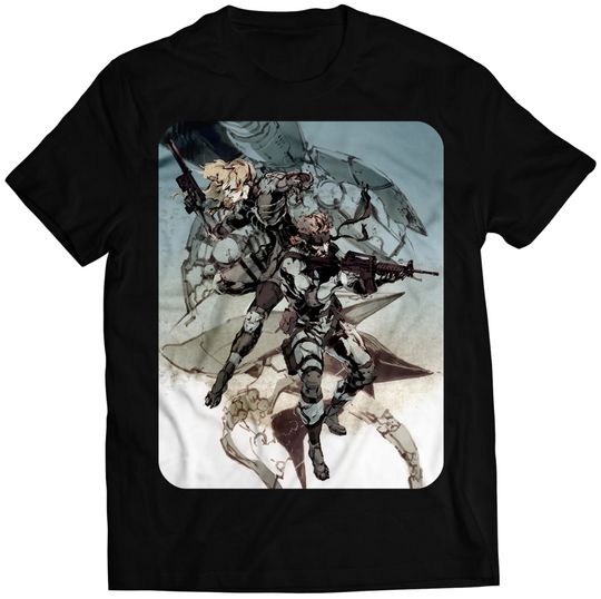 Discover Solid Snake & Raiden Shooting MGS Sons Of Liberty Premium Unisex T-shirt