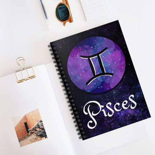 Discover Pisces Zodiac Journal, Spiral Notebook - Ruled Line