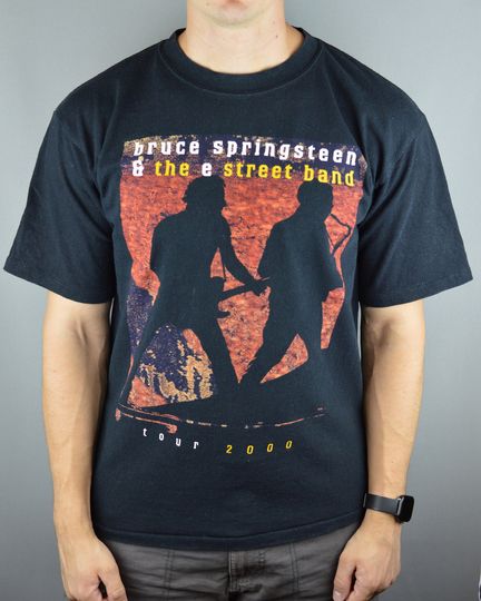 Discover Vintage Bruce Springsteen and The E Street Band tour 2000 t shirt