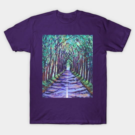 Discover Kauai Tree Tunnel - Kauai - T-Shirt