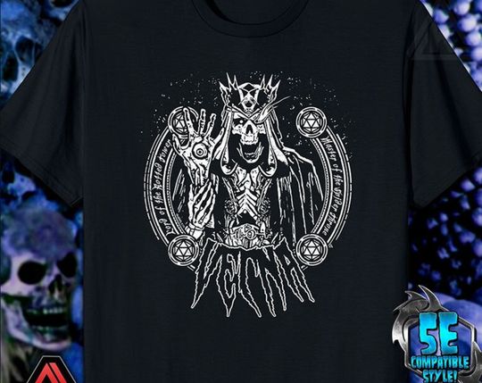 Discover VECNA Undead Lich DnD RPG T-Shirt