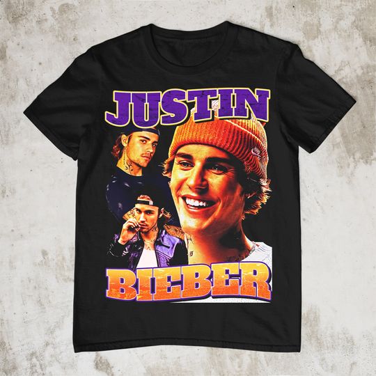 Discover JUSTIN BIEBER vintage 90s bootleg t-shirt