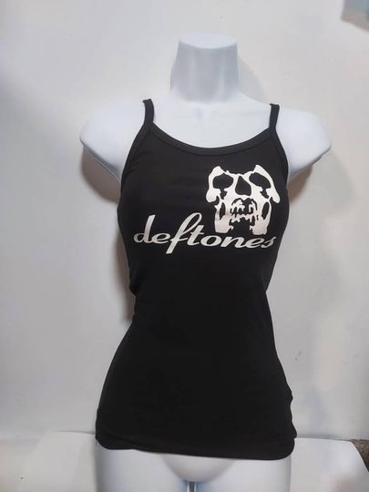 Discover Deftones Self-Titled black Ribbed Tank