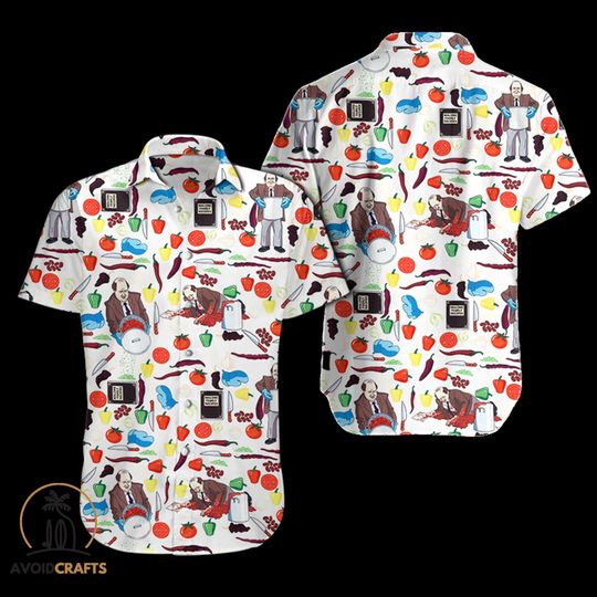 Discover KEVIN'S FAMOUS CHILI | The_office | Hawaiian Shirt , Summer Hawaiian, Short-Sleeve Hawaiian Shirt, Hawaii Style Gilf
