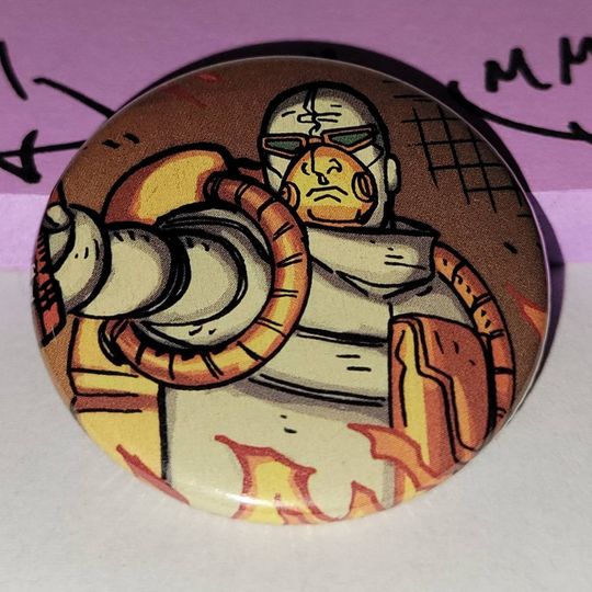 Discover Comic Book 1.5 Button// Heatwave