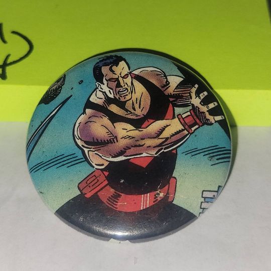 Discover Comic Book 1.5 Button// Wonder Man