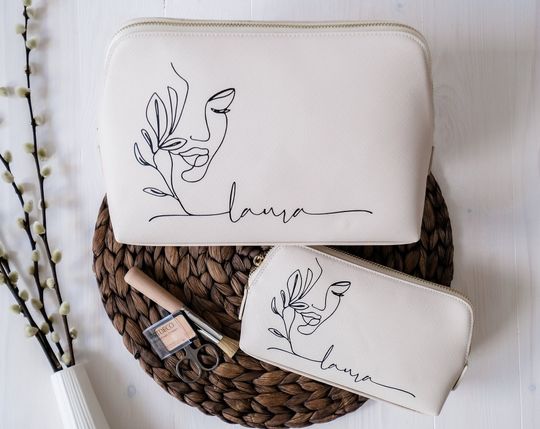 Discover Personalized Lineart Cosmetic Bag