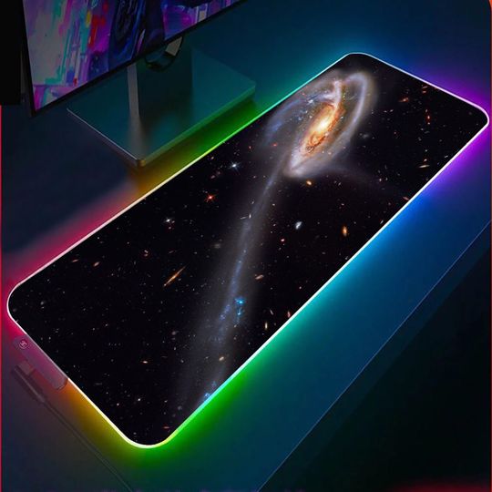 Discover RGB Space Art Gaming Desk Pad