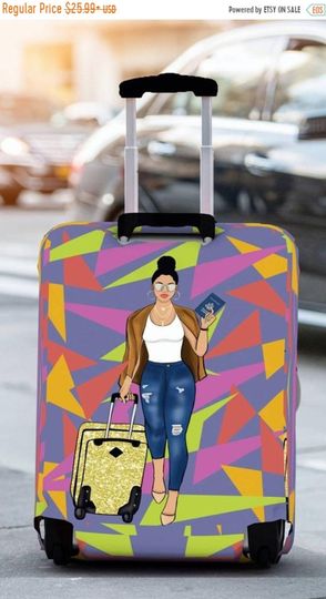 Discover Girls Trip, Polyester/Spandex Luggage Cover