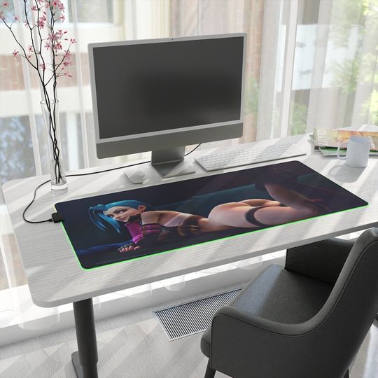 Discover Jinx RGB LED Mouse Pad - League of Legends Inspired