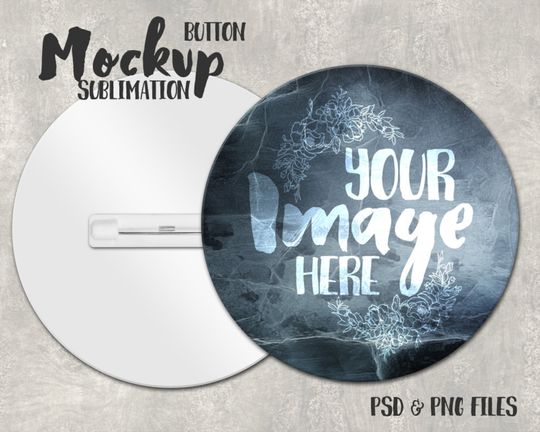 Discover Photoshop Mockup | Button Mockup | Button Template