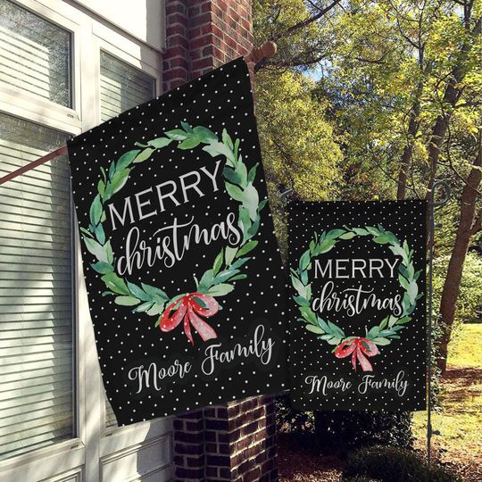 Discover Christmas House Flag