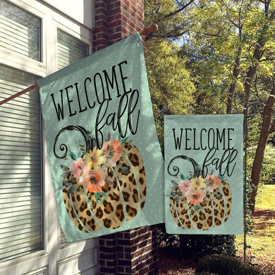 Discover Fall House Flag