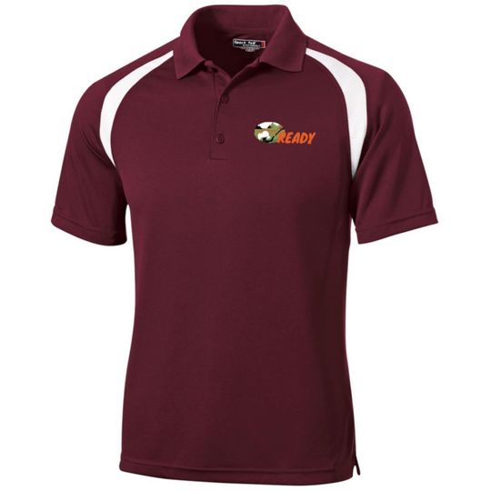 Discover Embroidered Polo "Golf Ready"  Moisture-Wicking Golf Shirt