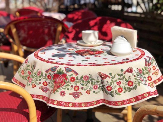 Discover Oval Custom Tablecloth, Kitchen Accessory