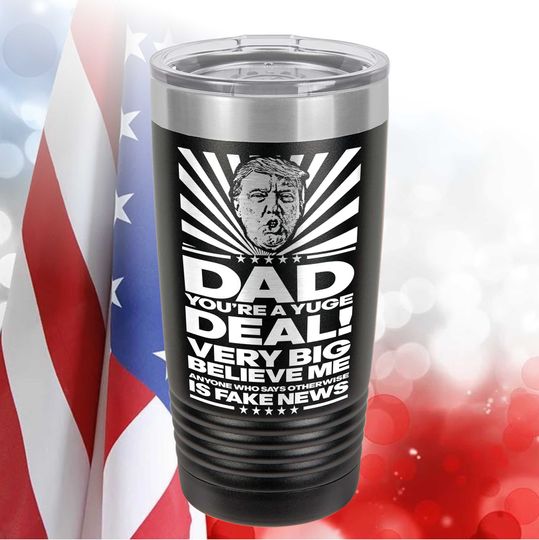 Discover Dad Etched Tumbler /