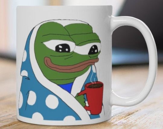 Discover Peepo Cozy Pepe the Frog Mug Peepo Coffee Mug
