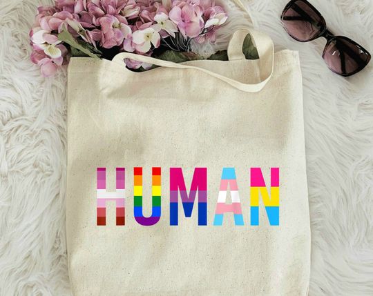 Discover Human Rights LGBTQ Pride Tote Bag
