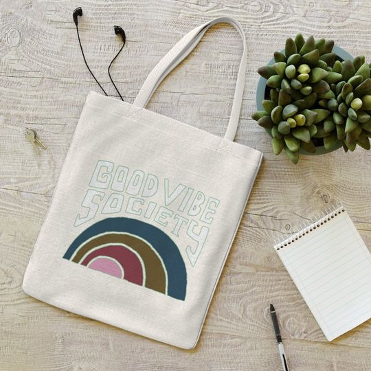 Discover Vintage Rainbow Happy Pride Tote Bag