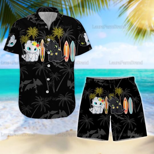 Discover Light Fury - Night Fury Hawaii Shirt