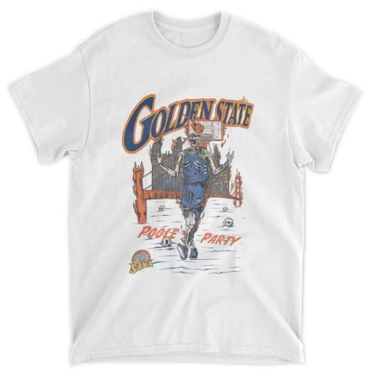 Discover Jordan Poole Vintage 90s Style T-Shirt, Poole Party Skullcap T-Shirt