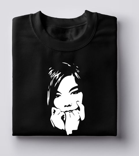 Discover Bjork Face silhouette T-Shirt