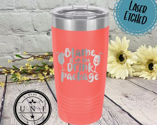 Discover Drink Package Cruise Tumbler