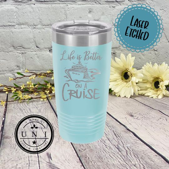 Discover Life is Better On A Cruise Polar Camel Tumbler, Family Cruise Tumbler, Girls Trip Tumbler