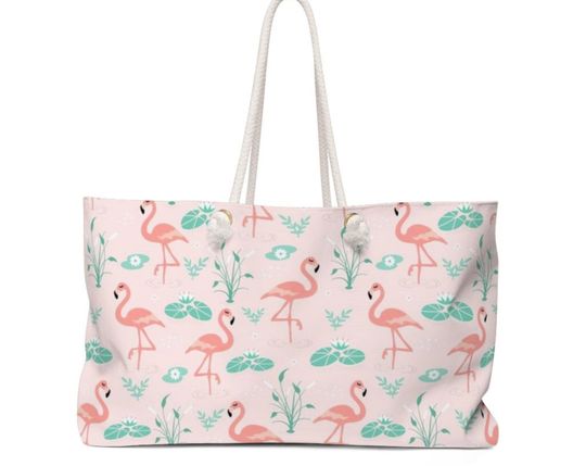Discover Flamingo Weekender Bag