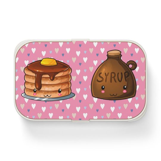 Discover Kawaii Breakfast Pancakes Maple Syrup Cute Bento Lunch Box