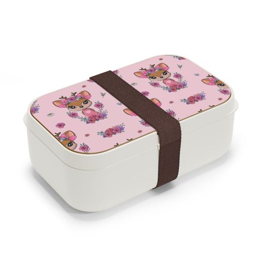 Discover Kawaii Deer And Flowers Lunch  Bento Lunch Box