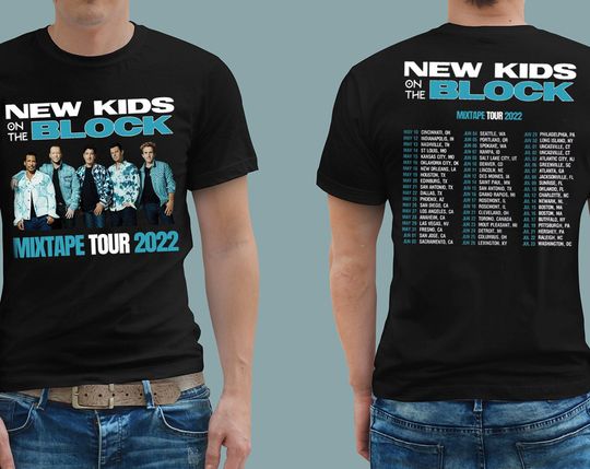 Discover NKOTBs New Kids On The Block The Mixtape Tour 2022 Double Sided Shirt