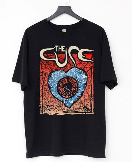 Discover Vintage 1992 The Cure Wish Tour T-Shirt, The Cure Rock Band Tee, 90s Vintage Style Concert Tour T-Shirt