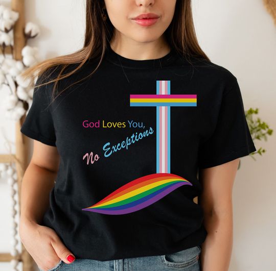 Discover LGBTQ Christian Shirt, Pride Rights, LGBTQ+ Rights, Pride Shirt, Lgbtq Shirt
