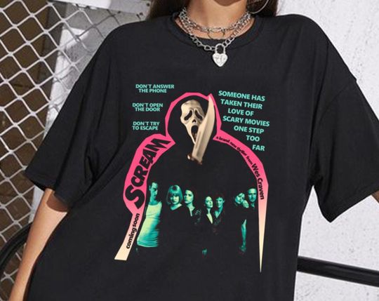 Discover Scream Movie Poster shirt, Vintage Scream horror Sweatshirt, Scream shirt