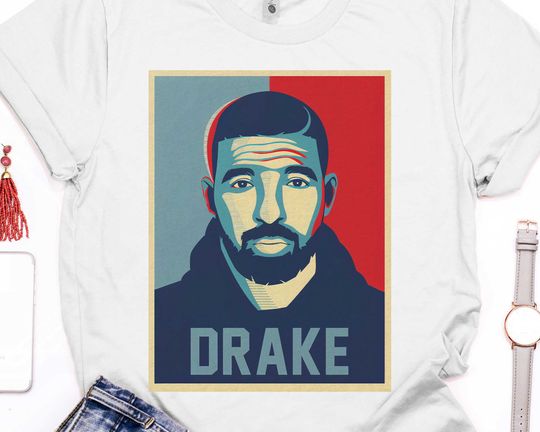 Discover Drake Inspired Mosaic Print T-Shirt, Inspired shirt, Mosaic shirt