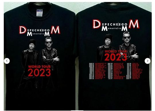 Discover 2023 Depeche Mode Memento Mori World Tour T-Shirt.