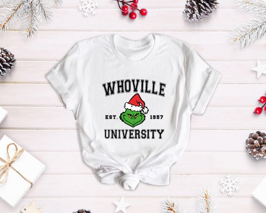Discover Whoville University Christmas Established 1957 Shirt