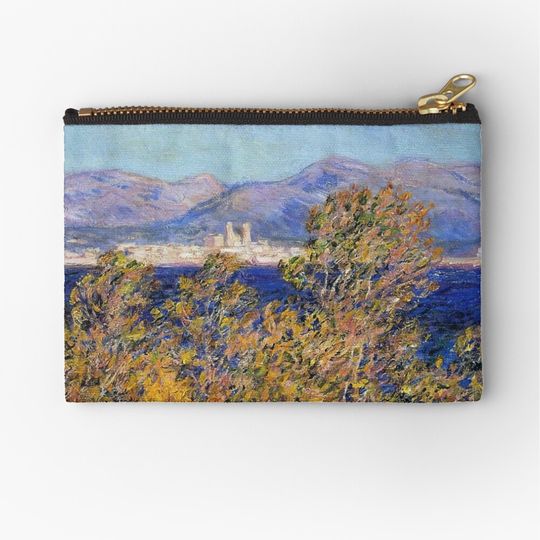 Discover Antibes Seen from the Cape, Mistral Wind Claude Monet Makeup Bag