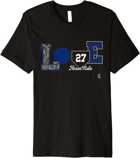 Discover Aaron Nola Love Player Gameday Premium T-Shirt