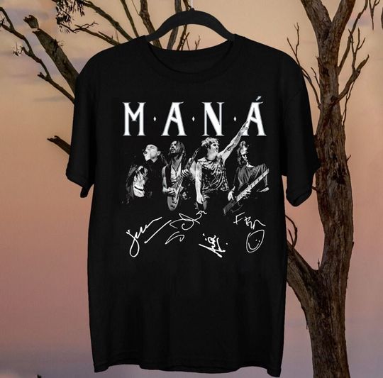 Discover Mana 2023 Tour T-Shirt - Vintage Rock Mexicano Band Tee
