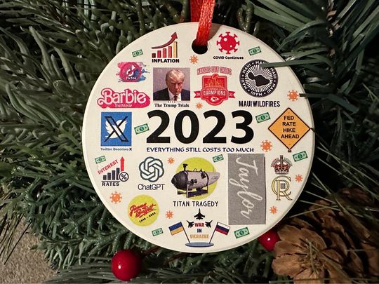 Discover 2023 Year in Review Christmas Ornament