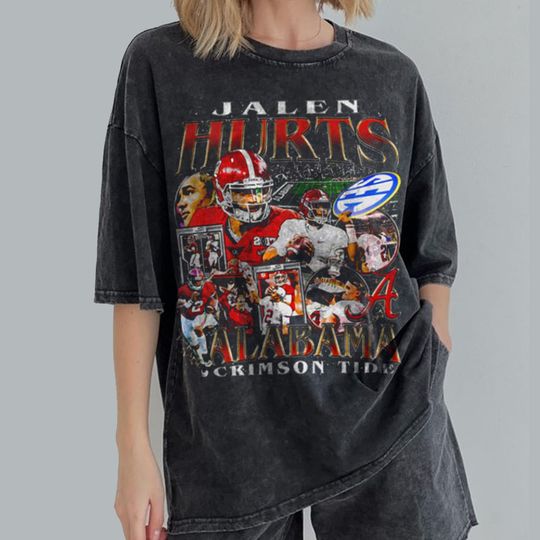 Discover Color Vintage Jalen Hurts Shirt, Albm  Football Shirt