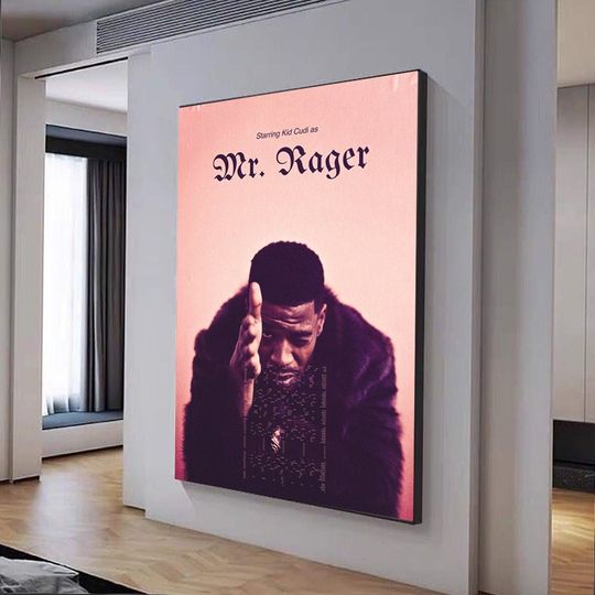 Discover Kid Cudi 'Mr Rager' Poster, Home Decor