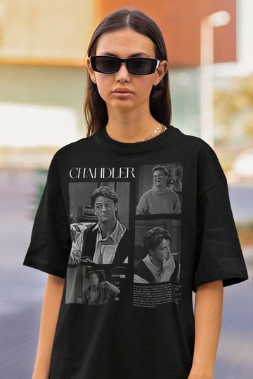 Discover Chandler Bing Vintage T-Shirt, Vintage Gift, Fans Gift , Memorial Gift