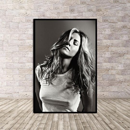Discover Jennifer Aniston Black And White Poster
