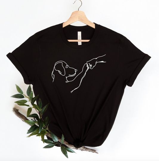 Discover Dog Mom Hand Fist Bump Shirt