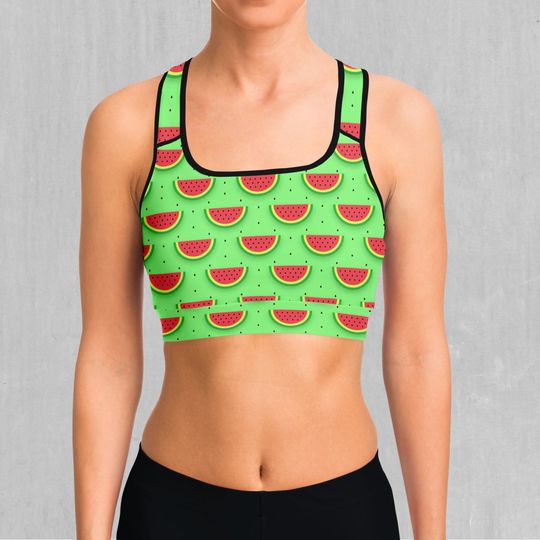 Discover Watermelon Sports Bra All-Over Print Sports Bra